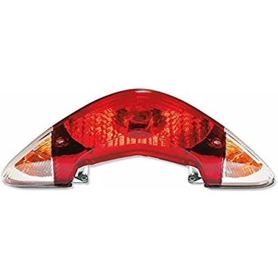 Imagen de Cristal o Tulipa de Piloto Luz Trasera compatible con Yamaha Jog 50 RR color rojo y blanco