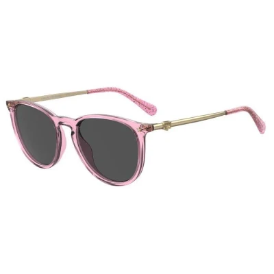 Imagen de Chiara Ferragni Mujer CF 1005/S QR0/IR Gafas de sol outlet Plástico Rosa Brillantina Gris Redonda