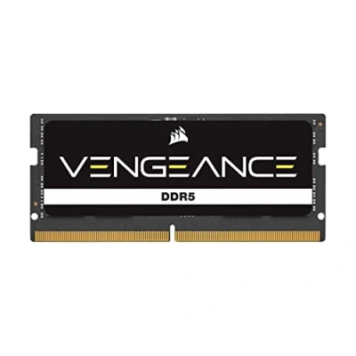 Imagen de CORSAIR Vengeance DDR5 SODIMM 16GB (1x16GB) 5200MHz C44 Compatible con Casi Cualquier Sistema Intel y AMD, Fácil instalación, Tiempos de Carga más Rápidos, XMP 3.0 Negro (CMSX16GX5M1A5200C44)