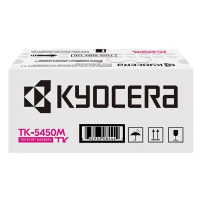 Imagen de Kyocera TK 5450M Tóner Impresora Magenta. Cartucho de Original 1T0C0DBNL0. Compatible con PA2600cx, PA2600cwx, MA2600cfx, MA2600cwfx. para hasta 3200 páginas