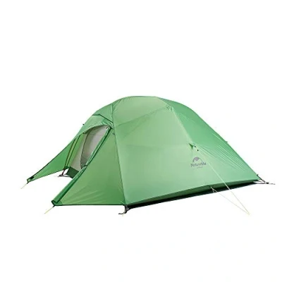 Imagen de Naturehike New Cloud up 3 Personas Tienda Mejorada de Doble Capa campaña Tiendas Senderismo(210T Verdo Actualización)