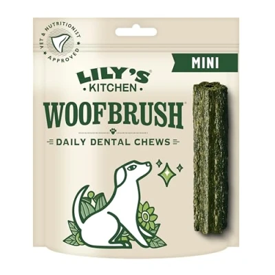 Imagen de Lily&#039;s Kitchen Mini Woofbrush Dental Chew Natural Sticks for Small Dogs (7 Packs of 10 Chews)
