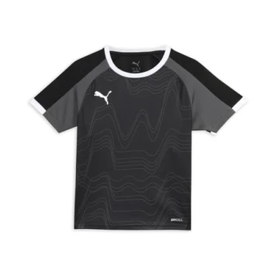 Imagen de Puma Individualliga Graphic Unisex Camiseta deportiva para niños, Talla: 5 6a (6), Black/shadow gray