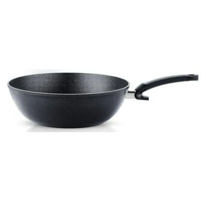 Imagen de Fissler Adamant Sartén Wok de Aluminio (5,2 L y 30 cm Diámetro) Revestida, Asiática Grande, Borde Alto, Antiadherente, Inducción