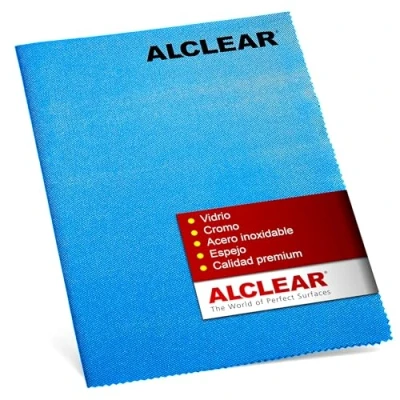 Imagen de ALCLEAR International Paño de Ultramicrofibra Glaspolish, Microfibra, para Cristales y Pulir Cristales, No Deja Marcas, 70 x 50 cm, Azul