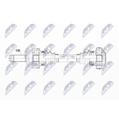 Imagen de NTY NPW BM 089 Árbol de Transmisión Eje trasero, trasero izquierda, derecha 635 automática BMW: X6, X5