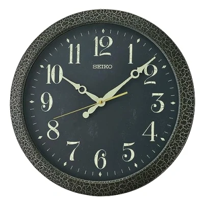 Imagen de Seiko Clocks Reloj de Pared, Negro, Estándar, Standard, Clásico