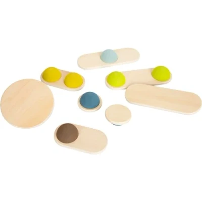 Imagen de Small Foot Piedras de Equilibrio Aventura, por Ambos Lados y es Madera Resistente, a Partir 3 años, Art. 12242 Toys, Multicolor, Large