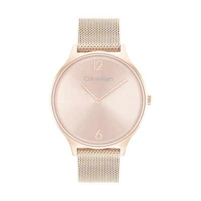 Imagen de Calvin Klein Reloj Analógico de Cuarzo para Mujer Colección Timeless Mesh 38mm con Pulsera Acero Inoxidable en Malla o Cuero