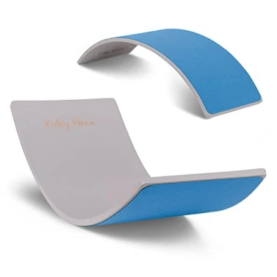 Imagen de KiddyMoon Tabla De Equilibro Para Niños Montessori BB 002, Gris/Azul Fieltro