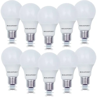 Imagen de Blaupunkt Bombilla LED Con Casquillo E27 Classic Luz Blanca Neutra 12W Equivalente a 86W Blanco Natural 4000K Rosca Edison Lámpara Calida de Bajo Coste y Energía Paquete 10