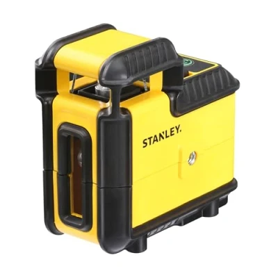 Imagen de STANLEY Nivel Láser Línea 360 y Vertical, Luz Verde, IP50 Impermeable, Rosca Doble 1/4&quot;, Alcance 25m, Precisión +/ 4mm, Revestimiento Reforzado, Bloqueo de Péndulo, STHT77594 1