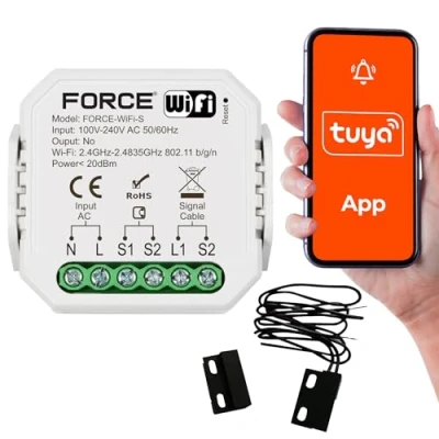 Imagen de FORCE control de puerta garaje WiFi módulo controlador SmartLife o aplicación inteligente Tuya