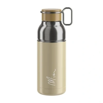 Imagen de BIDON ELITE MIA 650ml BEIGE/PLATA