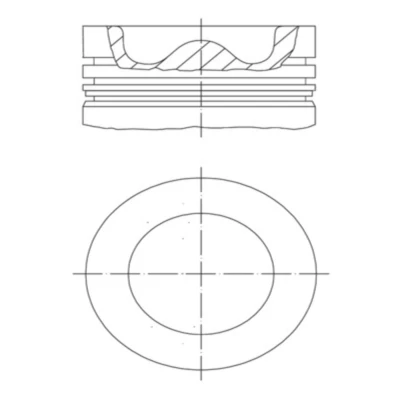 Imagen de Pistón MAHLE ORIGINAL 009 99 00