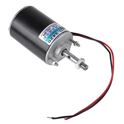 Imagen de Motor de CC 24V 6000RPM CW/CCW, Imán Permanente Engranaje Eléctrico Reversible para Generador Bricolaje