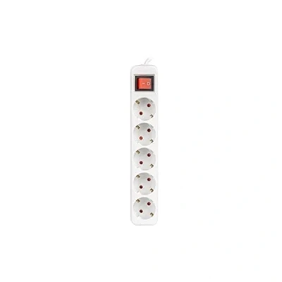 Imagen de Original REGLETA LANBERG 5 Tomas SCHUKO con PROTECION Blanca 1.5M