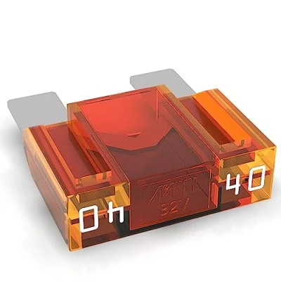 Imagen de AUPROTEC fusible de hoja Maxi 20 80A, enchufable para automoción, elección: 40A amperios, naranja, 1 pieza