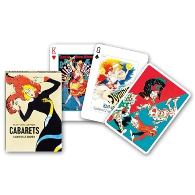 Imagen de Piatnik 170911 Cabarets Juego de Cartas (55 Hojas), Multicolor