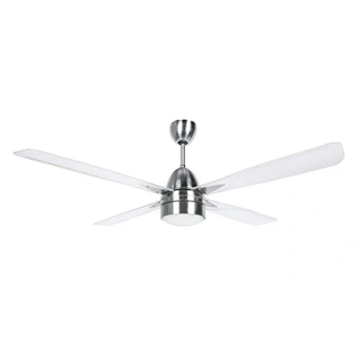 Imagen de Ventilador de techo Orbegozo CP 71132, 90W, 3 Velocidades, 4 Aspas, Mando a distancia, Acero Inoxidable