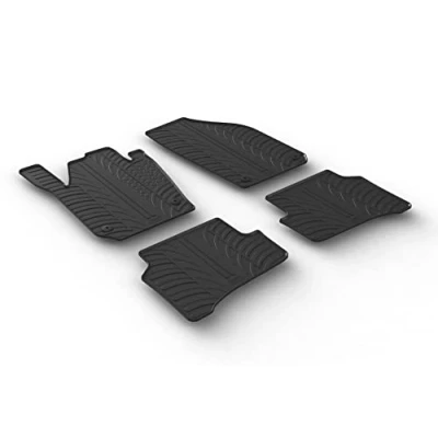 Imagen de Gledring 0480 Juego de alfombrillas suelo Caucho delante y detrás 4 negro 750mm 550mm SKODA: Enyaq IV SUV