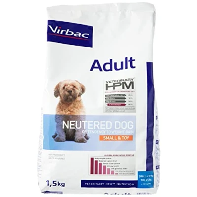 Imagen de Virbac Veterinary HPM Vet Dog Adult Alimento esterilizado para perros S &amp; Toy 1,5 kg