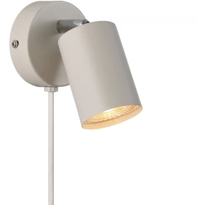 Imagen de Nordlux Explore foco de pared con cable y enchufe, GU10, beige