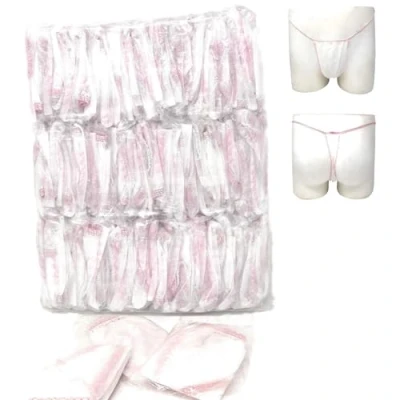 Imagen de AQASKIN tanga mujer desechable estética de TNT, descuentos cantidad, masajes, spa, desechable, cantidad disponible: 1 2 4 10 paquetes 100 unidades., Color blanco., Talla única