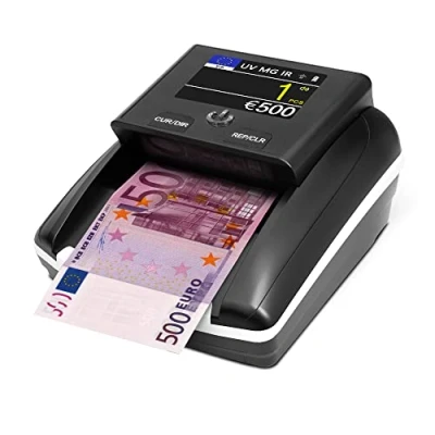Imagen de Stanew Detector de Billetes Falsos Mano, Batería Recargable del Contador Divisas Incluida, Para Euros, Dólares y Libras Esterlinas.（Actualización）