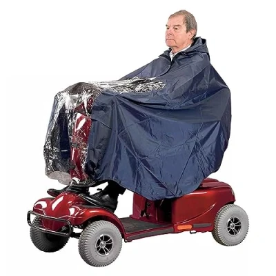 Imagen de Funda impermeable para patinete de movilidad, poncho lluvia universal resistente al viento, impermeable, sillas ruedas, scooters eléctricos y actividades aire libre