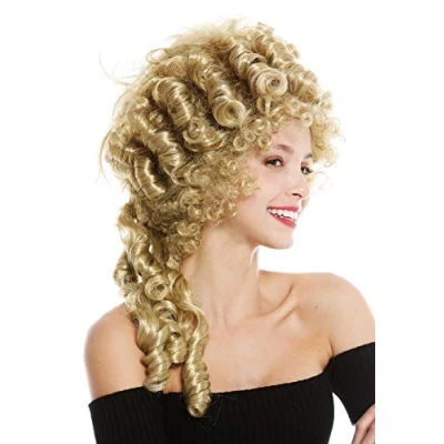 Imagen de WIG ME UP 91029 ZA89 Peluca Mujer Carnaval histórica Barroco Adel Color Rubio María Antonieta Pompadour Torre de Pelo Beehive 50 cm