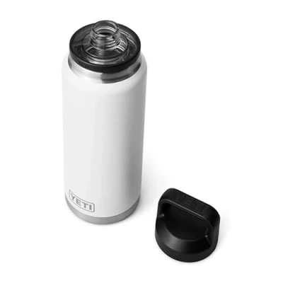 Imagen de YETI Rambler Bottle Chug, Vacuum Insulated Stainless Steel with Chug Cap, White, 36 oz (1065 ml)