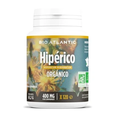 Imagen de Hipérico (Hierba de San Juan) Orgánico 400 mg 120 comprimidos