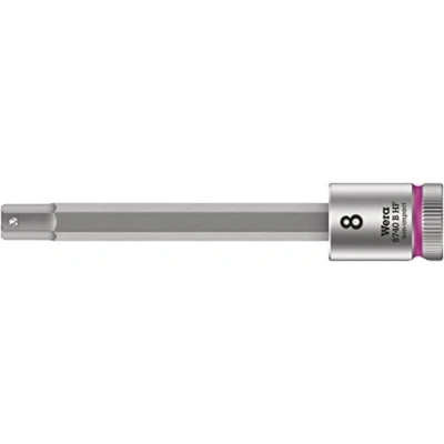 Imagen de WERA 05003040001 8740 B HF Hex Plus 8,0 x 100 mm Vaso de punta Zyklop con función retención 3/8&quot;