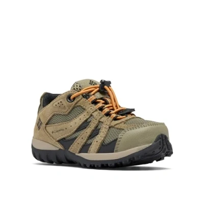 Imagen de Columbia Childrens Redmond Waterproof Unisex Zapatillas de senderismo para niños, Talla: 24, Stone green Piel/tejido sintético