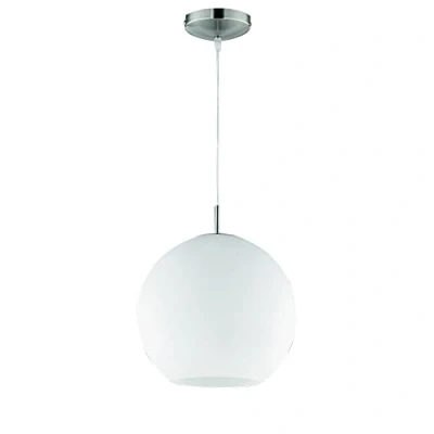 Imagen de Reality R30153007 Moon Colgante, bombilla excluida, E27, 60 W, 230 V, A++, E, IP20, alto 156 cm, diámetro 30 vidrio opal, blanco
