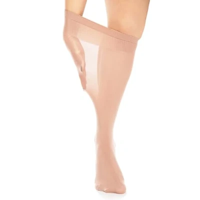 Imagen de GLAMORY Fit 50 Rodilleras extra anchas de microfibra, 52 ES, Marrón (Make Up), One Size Women&#039;s