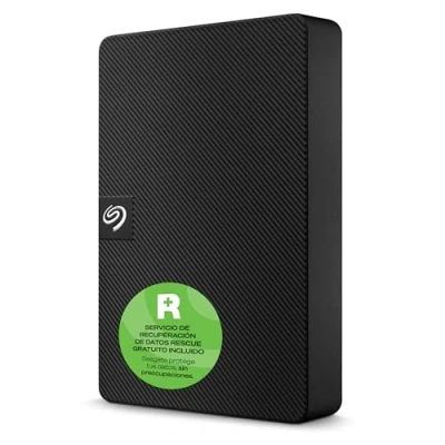Imagen de Seagate Expansion, 4 TB, External Hard Drive HDD, 3.5 Inch, USB 3.0, PC &amp; Notebook, 2 Years Rescue Services (STKM4000400)