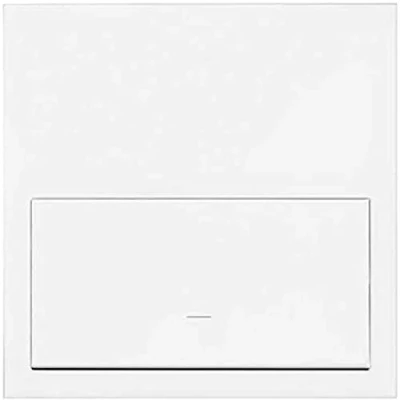 Imagen de Kit front horizontal para 1 elemento con tecla, serie 100, 3 x 11 centímetros, color blanco mate (referencia: 10020101 230)