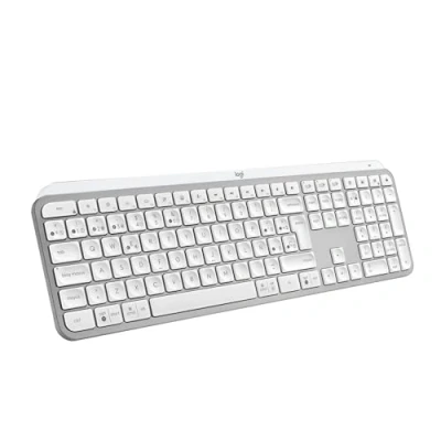 Imagen de Teclado inalámbrico Logitech MX Keys S, Bluetooth, USB, Teclas programables, Carga rápida, Retroiluminación, Multidispositivo, Windows/Mac, Blanco