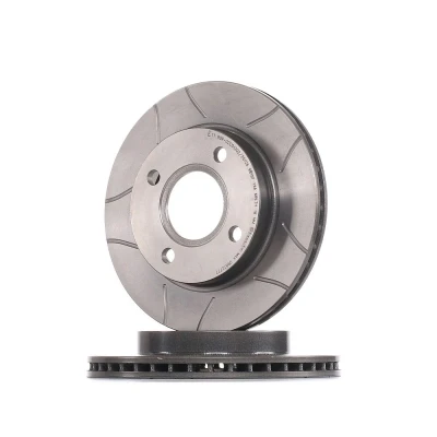Imagen de BREMBO MAX LINE 09.6727.77 Disco de freno 240 20 4 ventilación interna, ranurado revestido arandela elástica en disco, dentada FORD: FIESTA 3