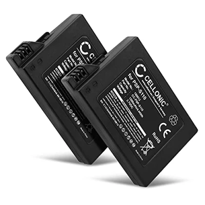 Imagen de CELLONIC 2X Batería PSP S110 para Consola/Mando Compatible con Sony Slim &amp; Lite 2 (PSP 2000, 2003, 2004), 3 3001, 3003, 3004) 1200mAh