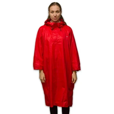 Imagen de LOWLAND OUTDOOR Chubasquero impermeable (columna de agua 7000 mm), color rojo, XL