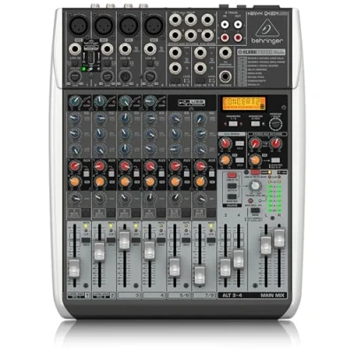 Imagen de Behringer XENYX QX1204USBMezclador premium de 12 entradas y 2/2 buses con preamplificadores compresores micrófono
