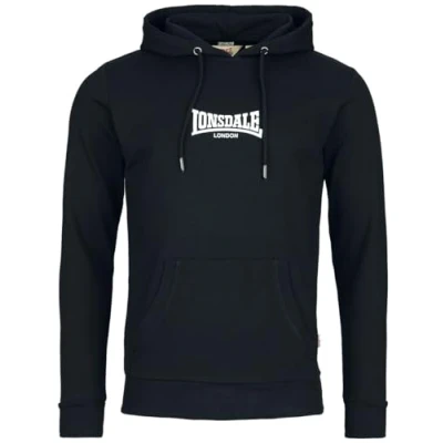 Imagen de Lonsdale Beetham Jersey con capucha, Hombre, Talla: Large, Black