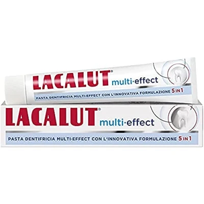 Imagen de Lacalut Multi Effect Pasta dentífrica blanqueante al flúor, formulación 5 en 1 75 ml