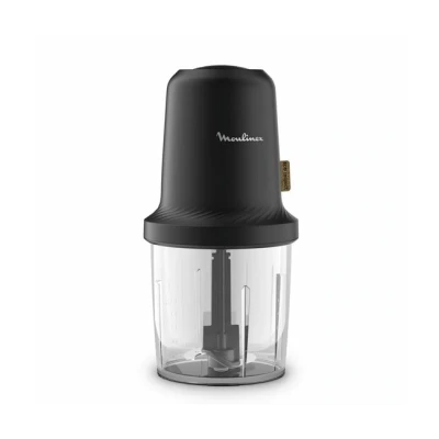 Imagen de Picadora Moulinex Eco Respect AT80E810, 500 W, 0.5 l, 1 Velocidad, 2 Cuchillas, Diseño ecológico, Negro