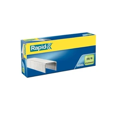 Imagen de Rapid 24861800 Grapas, 5000 unidades, 26/6, 6 mm