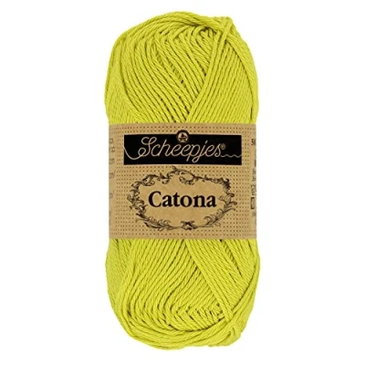 Imagen de Scheepjes 245 Verde Amarillo Catona Hilo 10x50g