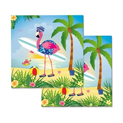 Imagen de Folat Servilletas Flamenco 33x33 cm 20 Piezas, Multicolor, Costumes (65342)